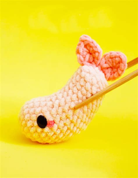 Mini Plush Crochet Shrimp PDF Free Pattern Amigurumiday