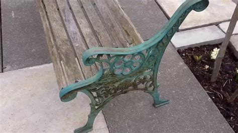 Restoring Edwardian Cast Iron Wood Bench Cast Iron Garden Bench Metal Bench Wood Patio Furniture