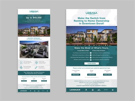 Lennar Homes Communities Emails on Behance