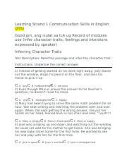 English Jhs Docx Learning Strand Communication Skills In English