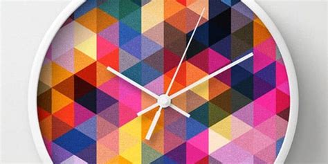 Art That Tells Time Just Like That Society6 Launches Wall Clocks