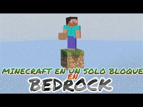 Serie Survival Minecraft Pe En Un Bloque Espisodio 1 YouTube