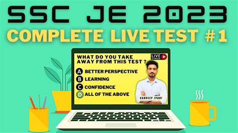 Ssc Je Live Test Complete Test Of Civil Engineering Ssc Je