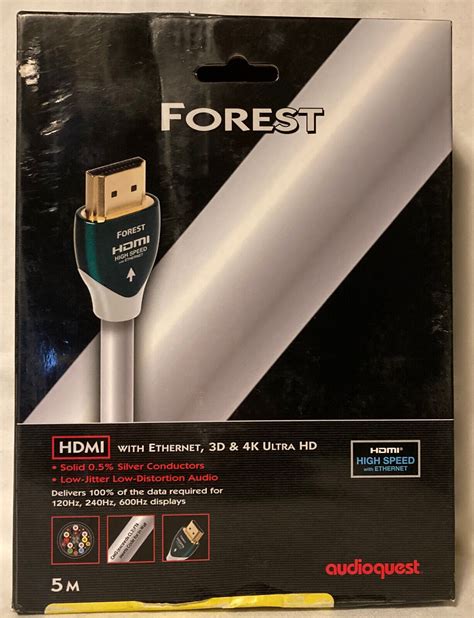 Audioquest Forest HDMI High Speed With Ethernet 3D 4K Ultra HD Cable