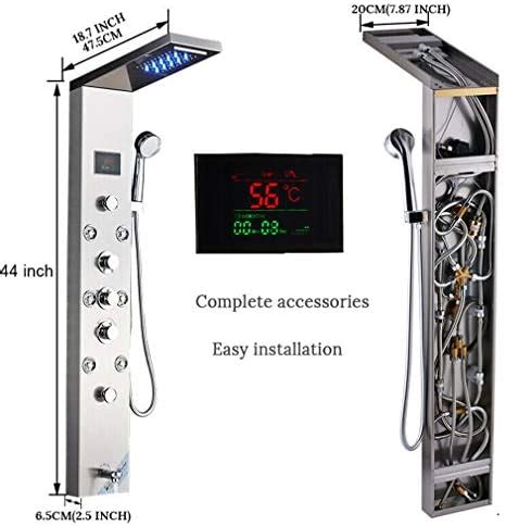 Fuz Contemporary Shower Panel Tower System Stainless Steel Function