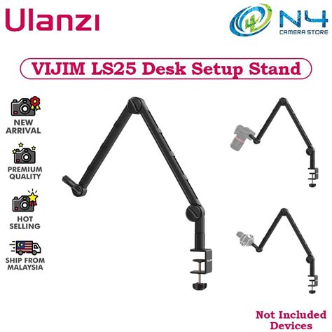 Ulanzi Vijim Ls C Clamp Flexible Desktop Light Stand Microphone