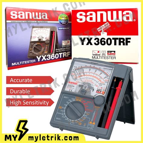 Original Japan Sanwa Analog Multitester Multimeter Tester Yx360trf Shopee Malaysia