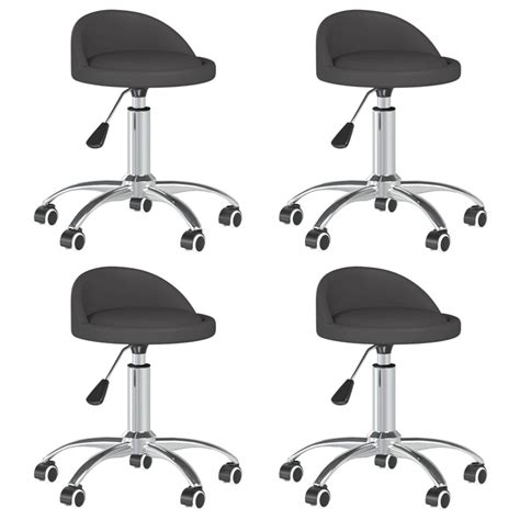 Chaises Pivotantes De Salle Manger Pcs Gris Similicuir Leroy Merlin