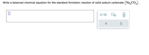 Solved Write A Balanced Chemical Equation For The Standard Chegg