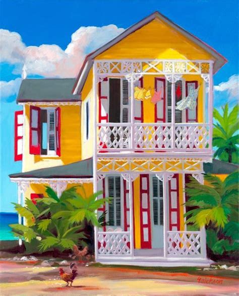 Colorful And Cheerful Caribbean Art To Cheer You Up - Bored Art | Caribbean art, Tropical art ...