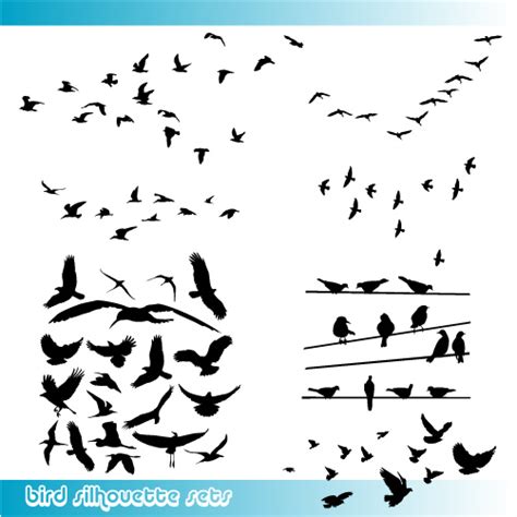 Glamorous Birds Silhouette Tattoo Vector Graphic - | TattooMagz ...