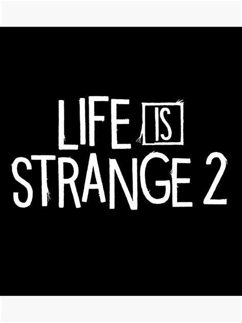 "Life is Strange 2 - Simple White Logo" Art Print by TJA3200 | Redbubble