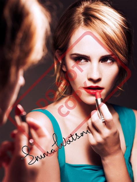 Emma Watson Sexy 8 5x11 Autographed Signed Reprint Photo Etsy