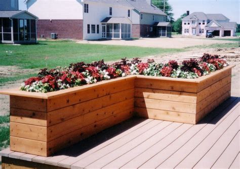 Deck Planter Box Ideas Decks By Design Of Indiana Picture Portfolio Garden Pinterest