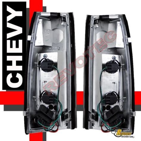 88 98 Chevy Gmc C K C10 1500 2500 Silverado Sierra G5 Dark Smoke Tail Lights Ebay