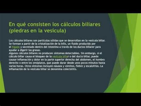 C Mo Eliminar Piedras De La Ves Cula C Mo Limpiar La Grasa Del H Gado