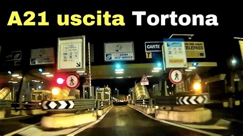 Autostrada A21 Uscita Tortona Direzione Alessandria Autostrada