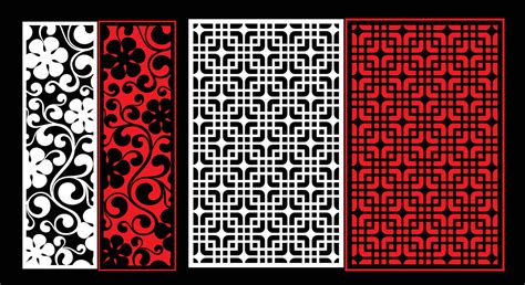 Decorative Wall Panels Set Jali Design Cnc Pattern Laser Cutting