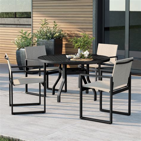 Homecrest Allure Modern Sling Patio Dining Set | HC-ALLURE-SET3