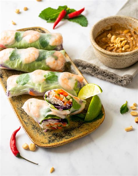 Vietnamese Fresh Spring Rolls Blue Jean Chef Meredith Laurence