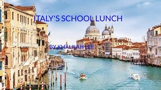 ITALIAN SCHOOL LUNCH at emaze Presentation