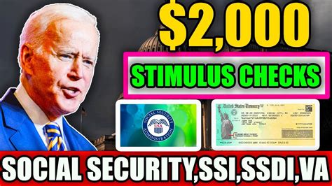 Breaking 2 000 Stimulus Checks Approved For Social Security SSI