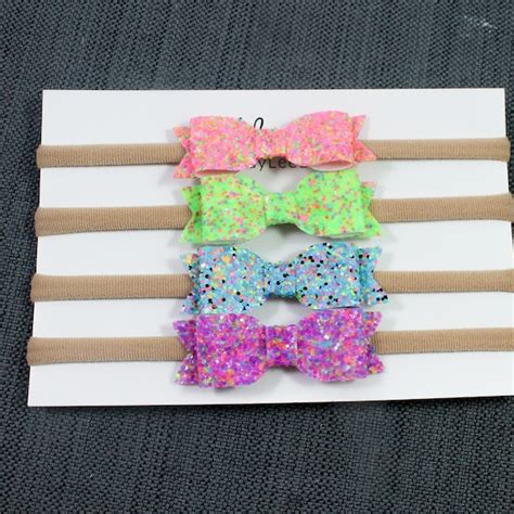 Neon Hair Bow Etsy