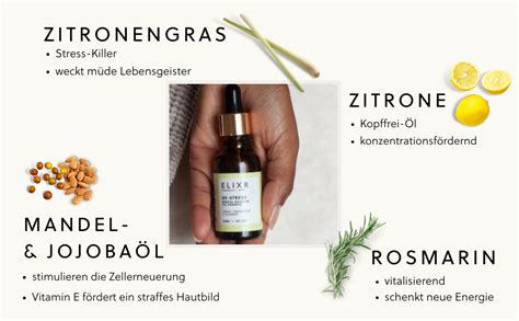 Elixr De Stress Massageöl Zitrone Rosmarin I Aromatherapie Gegen Stress