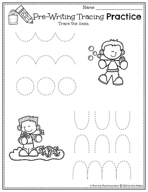 Tracing Worksheets And Activities For Preschool Planning Playtime Worksheets Library