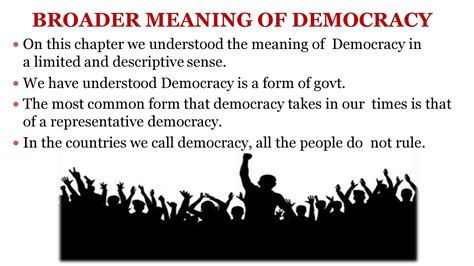 What Is Democracy And Why Democracy Ppt Class Th Political Science