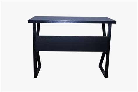 Black single office desk – Furnisho