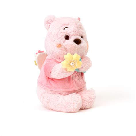 Winnie The Pooh Plush 98 Pink Scented Pooh Teddy Bear With Flower