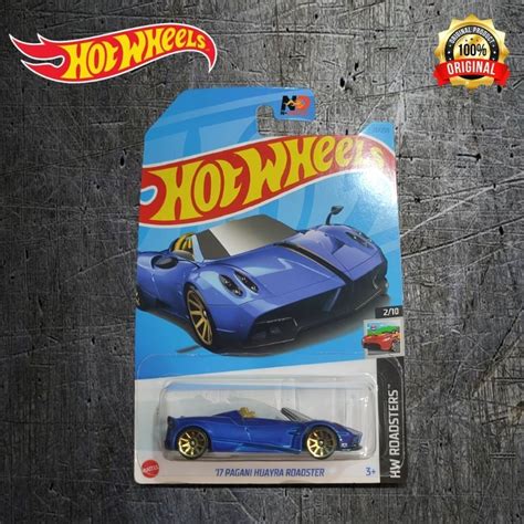 Jual Hot Wheels 17 Pagani Huayra Roadster Biru Shopee Indonesia