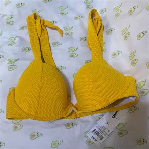 Shade Shore Swim Size C Cute Yellow Bikini Top Nwt Poshmark