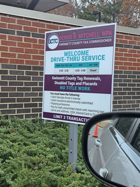 GWINNETT COUNTY TAG OFFICE - SNELLVILLE - Snellville GA - Hours