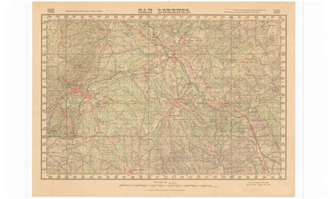 San Lorenzo de El Escorial Mapa Topográfico Nacional 1 50 000 1939