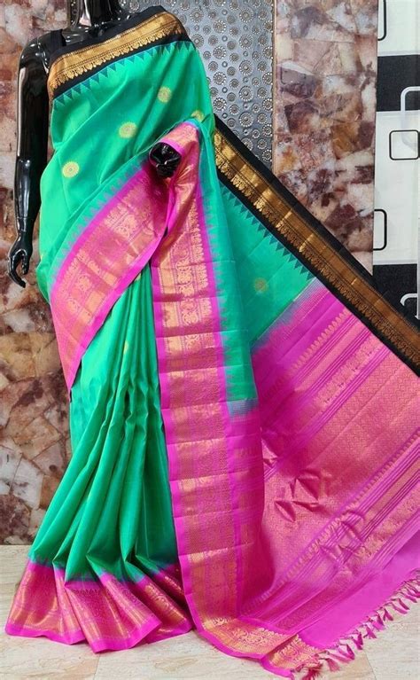 Pure Gadwal Silk Saree Etsy