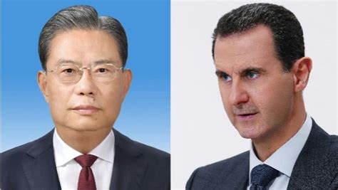 China S Top Legislator Meets Syrian President