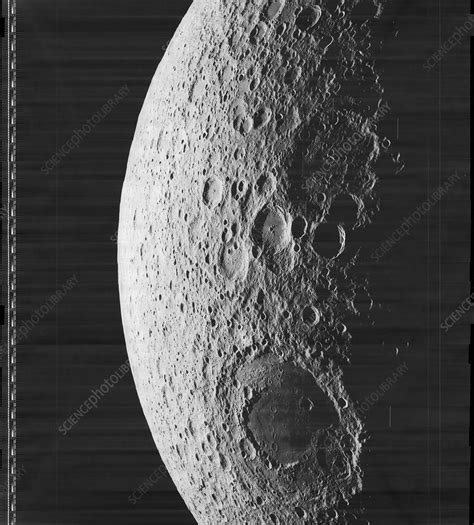 Far Side Of The Moon Lunar Orbiter 5 1967 Stock Image C0474109