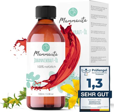 MAMMACITA Johanniskrautöl Bio für schöne Haut 100ml hilft bei Narben