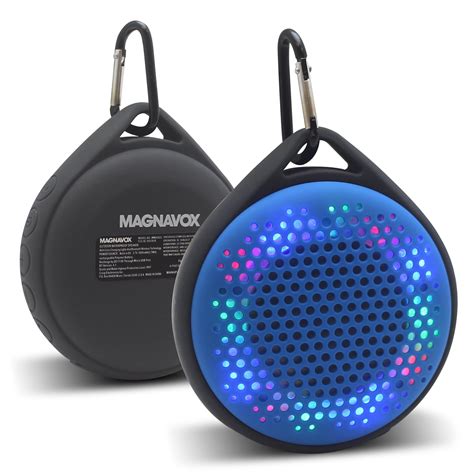 Magnavox Outdoor Waterproof Speaker With Bluetooth And Color Changing