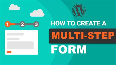 How To Create A Multi Step Form On Wordpress Free Youtube