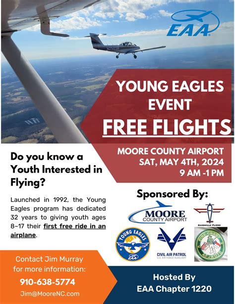 Kids Fly Free At The Moore County Airport On May 4, 2024 – Moore County ...