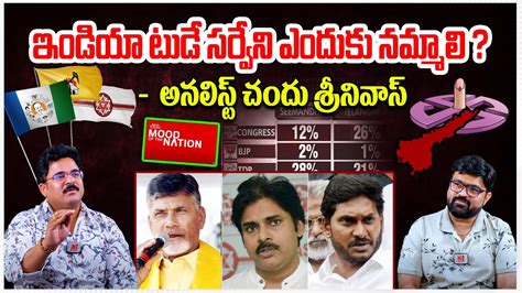 Chandu Srinivas About Mood Of The Nation India Today Survey TDP