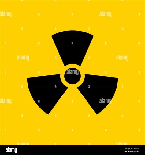 Icono Radiactivo S Mbolo Nuclear Peligro De Radiaci N En El Reactor De