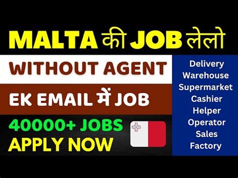 Malta Jobs For Indians Get Malta Work Permit Without An Agent