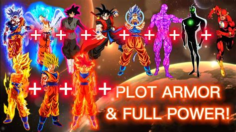 MUI CC Goku Seraphim Goku GB Xeno Goku Angel Goku TFZ Alien X The Flash