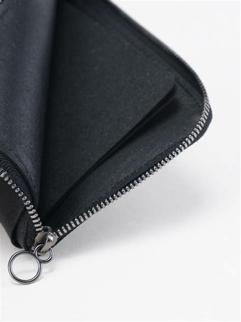 côte&ciel | Zippered Wallet L Recycled Leather Black côte&ciel US