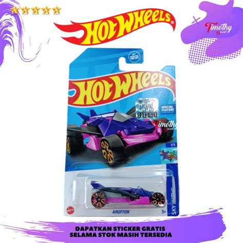 Hot Wheels Factory Sealed Airuption Ungu Pink Sayap Bisa Dibuka Lazada Indonesia