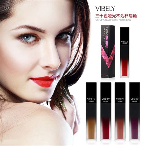 Vibely Nude Long Lasting Matte Lip Gloss Lip Glaze Waterproof 30 Color